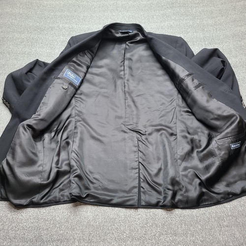 Polo Ralph Lauren Blazer Herren 40R Schwarz Schurwolle Made in Italy Sport Mantel - Bild 4 von 9
