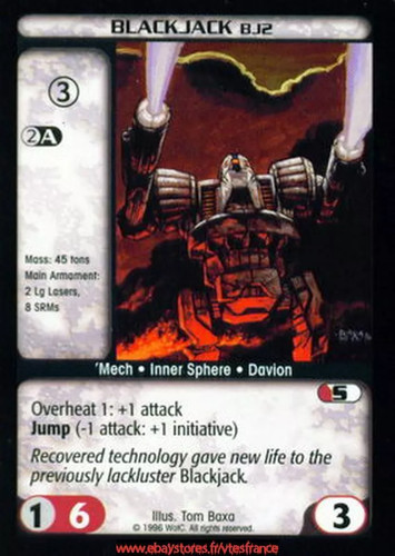 Blackjack (BJ2) [Limited] ENG Battletech TCG - Imagen 1 de 2