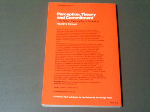 Perception Theory and Commitment The New Philosophy of Science USED 1979 PB Book - Imagen 2 de 4