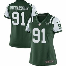 Nike Woman's Sheldon Richardson NEW YORK JETS Game Jersey (Green-Small)