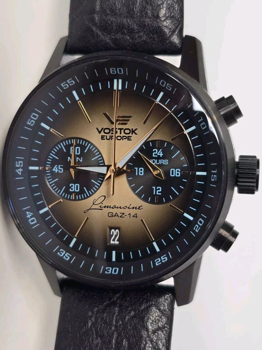 Vostok Europe Gaz-14 Limousine Quartz Chronograph Watch 43mm Vostok Europe Gaz-14 Limousine Quartz Chronograph Watch 43mm