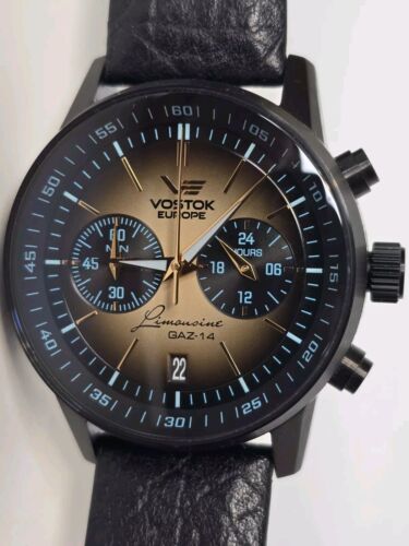 Vostok Europe Gaz-14 Limousine Quartz Chronograph Watch 43mm Men's