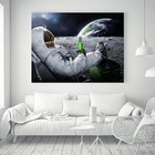 Apollo Moon Beer World Map Silk Canvas Poster Fabric Painting Art Wall Decor 35A