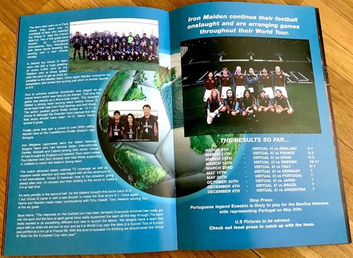 Libro del programa de conciertos de la gira mundial virtual Iron Maiden con inserto de Japón vendedor de EE. UU. - Imagen 9 de 17