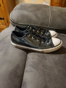 Black shiny converse Outlet