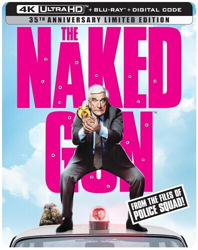 The Naked Gun (1988) Steelbook 4K Ultra HD + Blu-ray + Digital 2023 NEW, SEALED