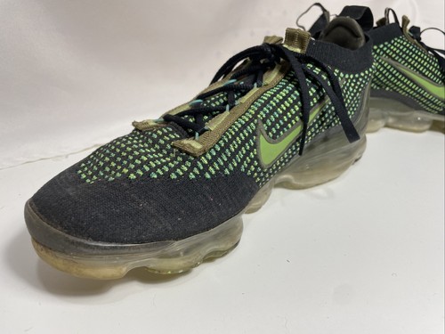 Nike Air Vapormax 2021 FK Flyknit Black Khaki Green Teal DQ7640-001 sz 9.5 - Picture 6 of 20