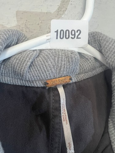 Free People Military Green Hooded Jacket Weekend Wanderer Distressed Women's S - Picture 4 of 8