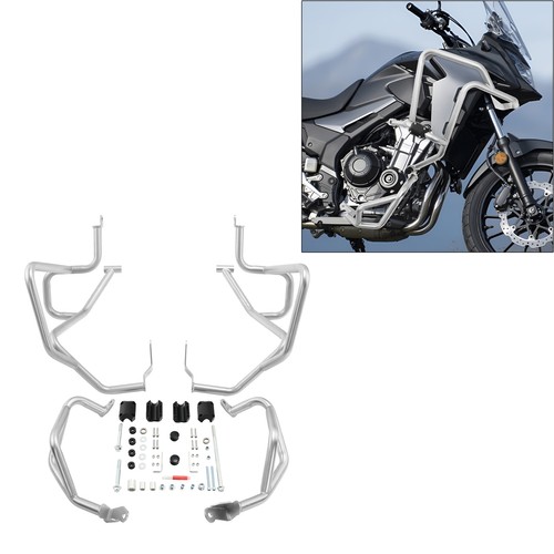 Upper & Lower Crash Bars Engine Guard Protectors Fit For Honda CB500X 2019-2023 - Picture 1 of 15