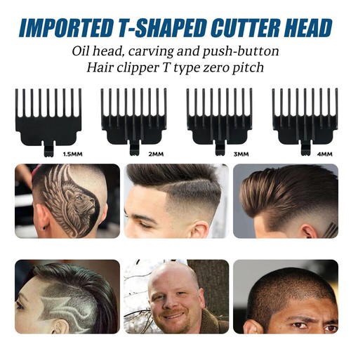 Profesional Maquina De Cortar Cabello Para Afeitar Recortadora Pelo Corte Barba - Picture 11 of 23