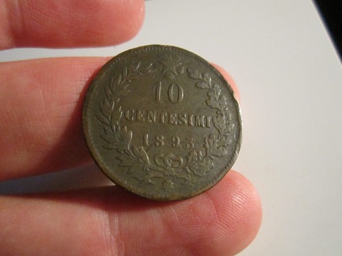 ITALY 1893 10 CENTESSIMI COIN - OFC-T5 - Picture 3 of 3
