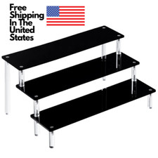 3 Black Acrylic Riser Display Stand Acrylic Riser Display Shelf Cupcakes F Pops