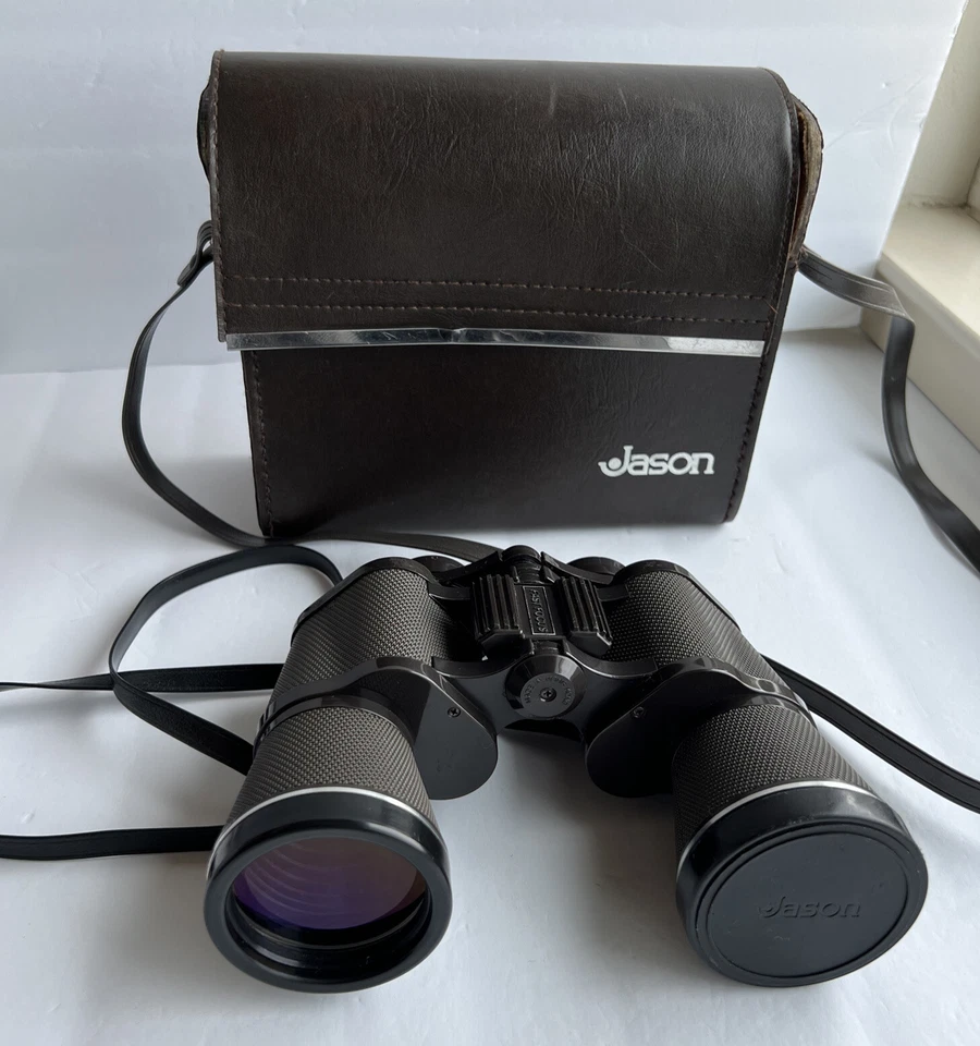 Vtg Binocular Jason Empire Model 161F Commander 10X50 Extra Wide Angle w/Case - Image 2 of 4