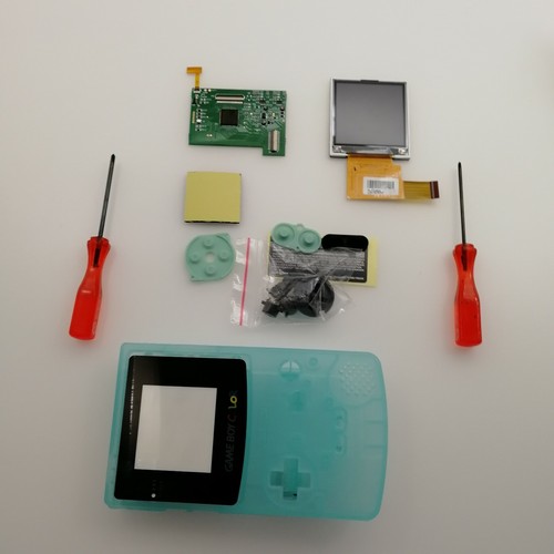 22 Colors GBC 5 Levels Brightness Backlight LCD Screen Kit &GBC Shell Case Cover - Picture 32 of 32