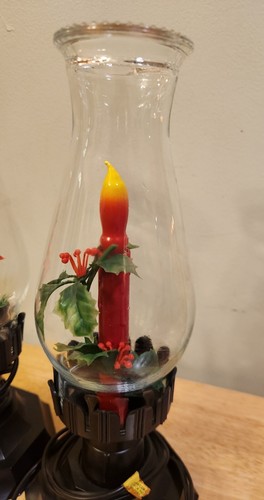 NIB. Vintage Mid Century Christmas Electric Candle Lamp Set of 2. New In Box. - Picture 6 of 7