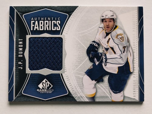 J.P. DUMONT 2009-10 SP Game Used Authentic Fabrics #AF-JD Nashville Predators