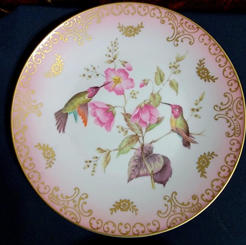 4-MITTERTEICH BAVARIA GERMANY COLLECTIBLE BIRD PLATES GOLD TRIM - Picture 2 of 8