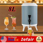 Insulated Beverage Dispenser Thermal Hot & Cold Drink Dispenser 8L/1.9 Gallons
