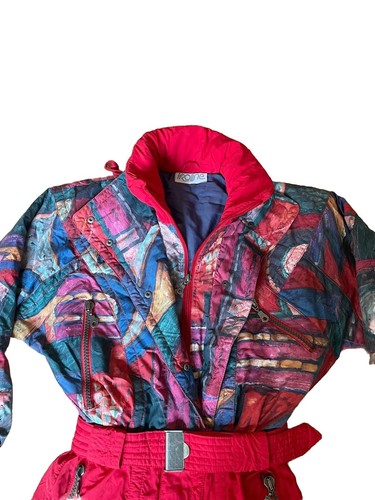 Vintage Skianzug Overall Proline Retro Schneeanzug Rot Größe 36 - Bild 12 von 19