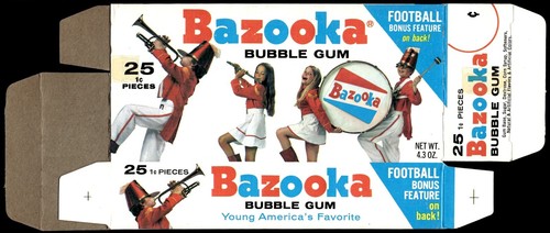 1971 Topps Bazooka Football Flat Boxes Set of 7 and CHOOSE 3 Cards per Box READ! - Picture 135 of 241