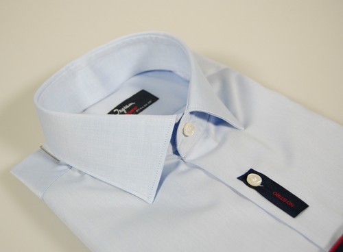 Ingram Collo Slim Camicia Fit Celeste Francese Cottonstir No Stiro xl 44 Mezzo fF1Uq