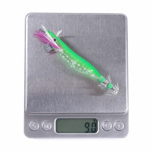 5PCS/Pack 10cm/9g Luminous Shrimp Lure Octopus Squid Jig Fishing Hook Bass Bait - Picture 6 of 19