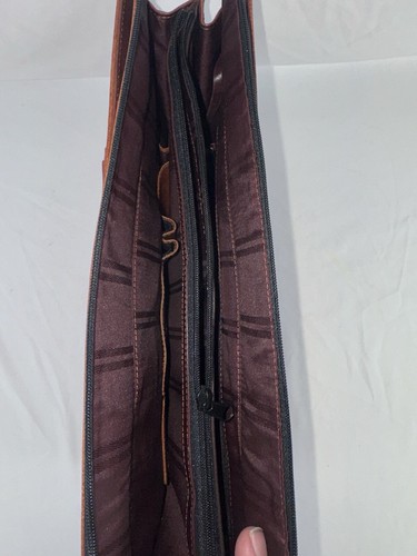 NWT Wilson's Leather Briefcase Brown Portfolio Laptop Bag Business $200 Retail - Picture 6 of 10