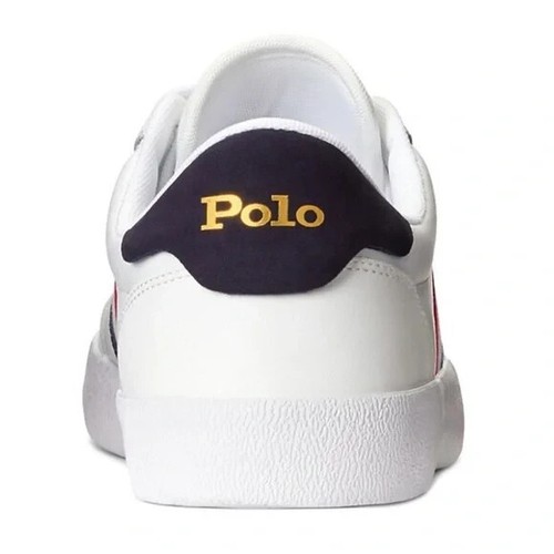 POLO RALPH LAUREN Court Low-Top Sneaker COLOR Navy/Cream/Red SIZE 12D NIB - Picture 6 of 6