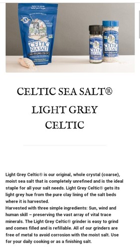 Celtic Sea Salt Light Grey 1 Lb / 16 Oz Vital Mineral Blend Selina Naturally - Picture 9 of 12
