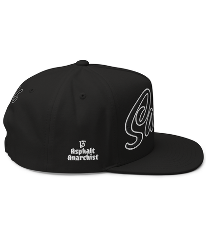 Satan's All Star Embroidered Snapback BLACK & WHITE - Picture 4 of 5