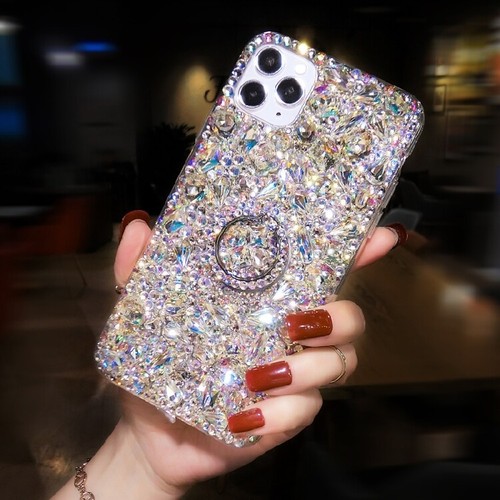 Pour iPhone 16 Plus Coque Paillettes Luxe Diamant Strass 3D pour Femme Fille - Photo 31 sur 50