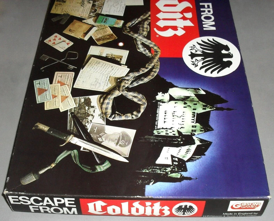 Escape From Colditz Board Game Gibsons War Strategy 1980s COMPLETE VINTAGE RETRO - Image 4 of 4