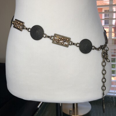 Boho Metal Medallion Multistrands Belt‎ Bronze Women One Size Boho Metal Medallion Multistrands Belt Bronze Women One Size main image 3