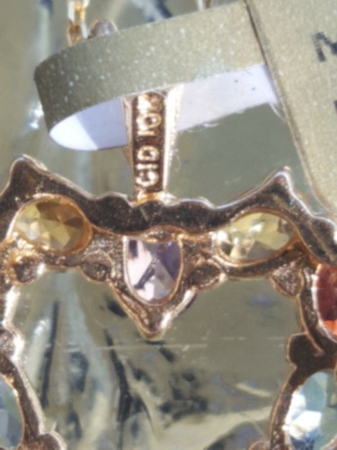 Ciondolo cuore taglio ovale multi pietre preziose in laboratorio oro giallo massiccio 10 kt - Foto 10 di 24
