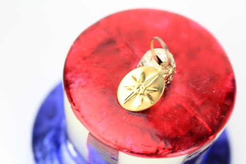 CHRISTOPHER RADKO LIBERTY LID BOXED top hat 4th July stars stripes Independence - Picture 10 of 12