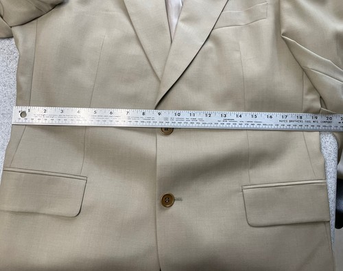 Vintage 90s HUGO BOSS Suit Apallon Akropolis 100% Virgin Wool Size 42R ALTERED - Picture 24 of 24
