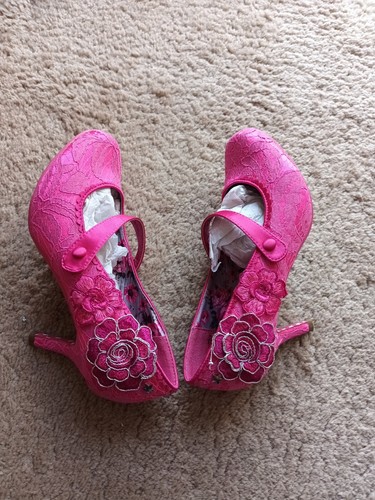 Scarpe Joe Browns "Floozie" rosa taglia 5 e taglia 7 Mary Jane BORSA ABBINATA ELENCATA - Foto 7 di 9
