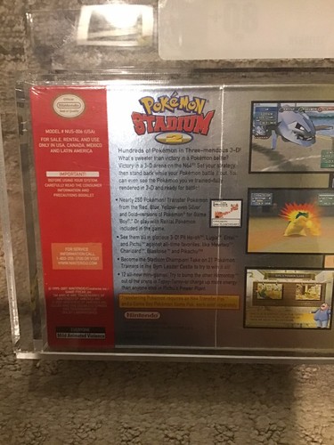 Pokemon Stadium 2 Nintendo 64 N64 VGA 80+ Sealed Rare Red Charizard Not Wata CGC - Picture 7 of 8