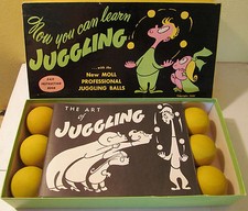 1949 Harry Moll The Art of Juggling Jugglers Kit w/box
