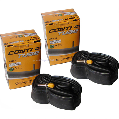 PAAR CONTINENTAL MTB 26" SCHLAUCH 1.75"-2.50" MOUNTAIN BIKE 47/62-559 AUTOVENTIL - Bild 1 von 1