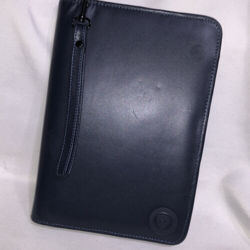 Vintage Faux Leather Blue Silversea Venetian Society Portfolio Note Pad 10 X 7