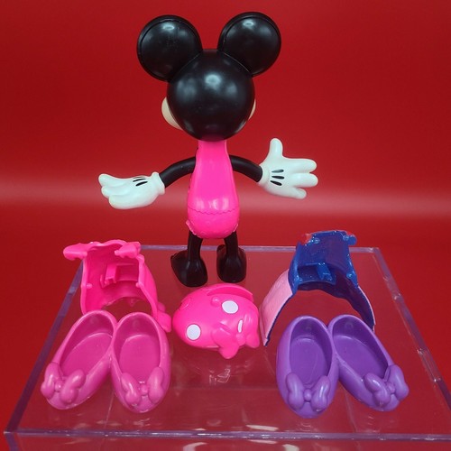 Disney Minnie Mouse bambola a scatto e posa con vestiti, scarpe e cappello articolo 2016 # DT491 - Foto 4 di 10
