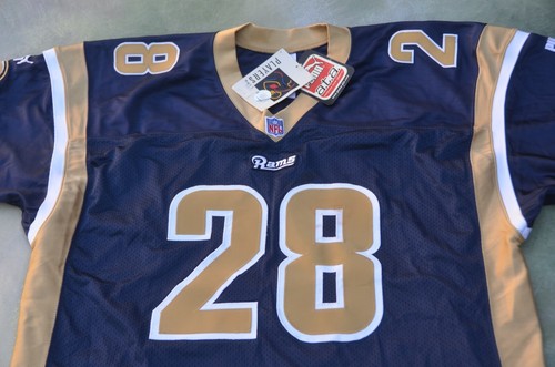 RARE Vintage Puma NFL St. Louis Rams Marshall Faulk #28 Jersey Size 54. - Picture 4 of 12