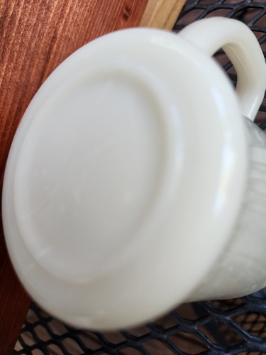 Vtg Fire King Ivory Cream 1948 Oven Ware Glass Coffee Cup Mug D Handle - Picture 6 of 7