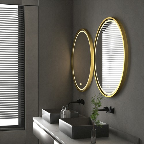 Beautiful LED Illuminated Bathroom Mirror Extra Bright & Anti Fog Round Mirror - Picture 7 of 16