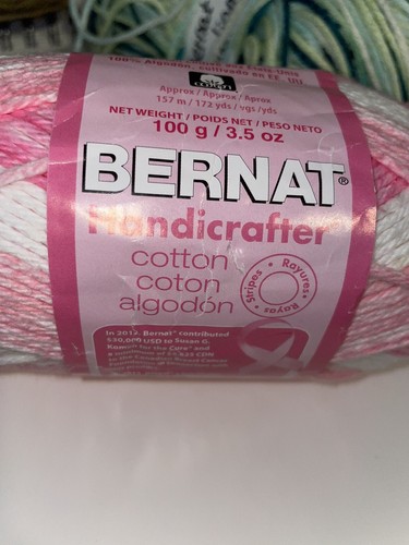 Bernat Yarn HANDICRAFTER COTTON - 100g / 3.5oz - 100% USA Grown Cotton - Picture 2 of 12