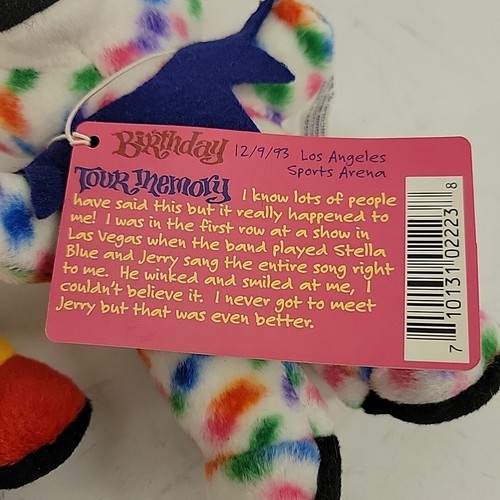 Grateful Dead 8" Bohnenbär Irie & Peggy O flüssig blau Menge 2 mit Etikett - Bild 7 von 7