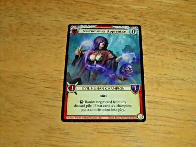 EPIC Card Game Necromancer Apprentice 2015 Promo Card White Wizard Games