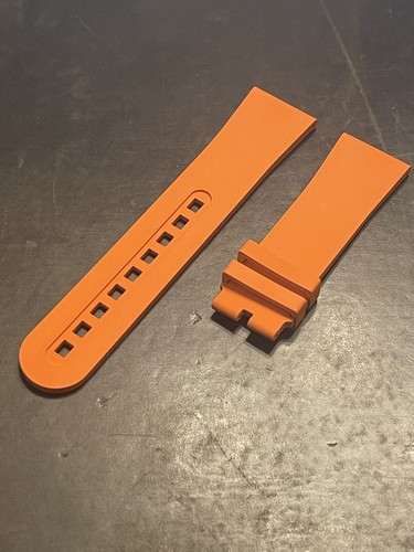 Blancpain OEM Fifty Fathoms Orange Rubber Strap 23 x 20 - Picture 3 of 4