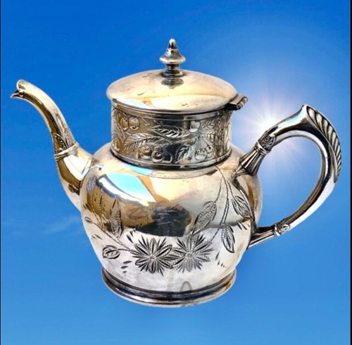 Antikes C Rogers & Bros Tee Kaffee Set Zucker & Milchkännchen 4 Teile versilbert - Bild 14 von 17